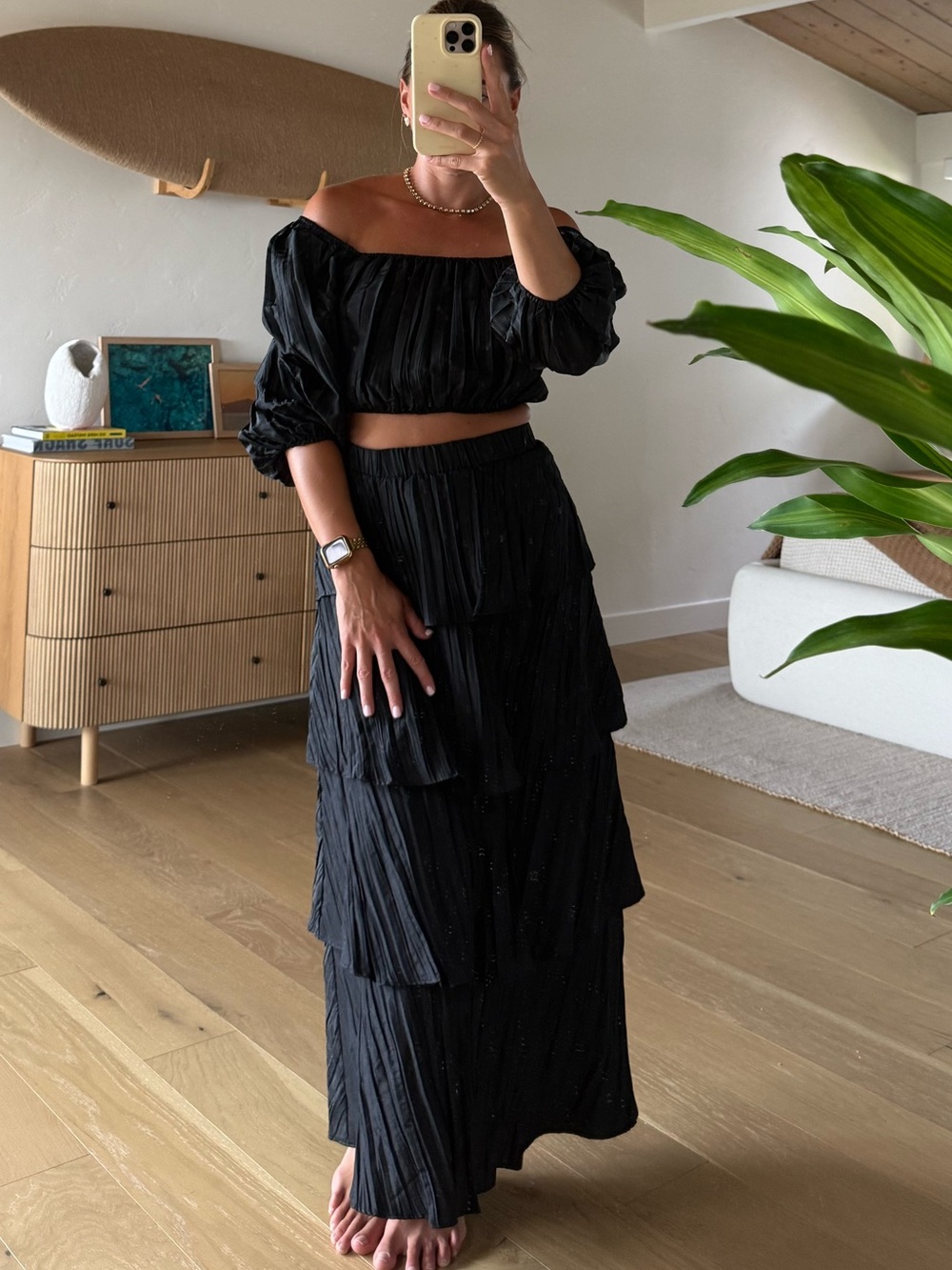 NWT Show Me Your MuMu Black Skirt Set